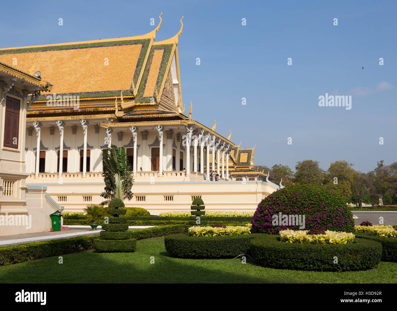 La pagode d'argent, Wat Preah Keo Morokot, temple du Bouddha émeraude,Palais Royal, Phnom Penh, Cambodia travel Banque D'Images