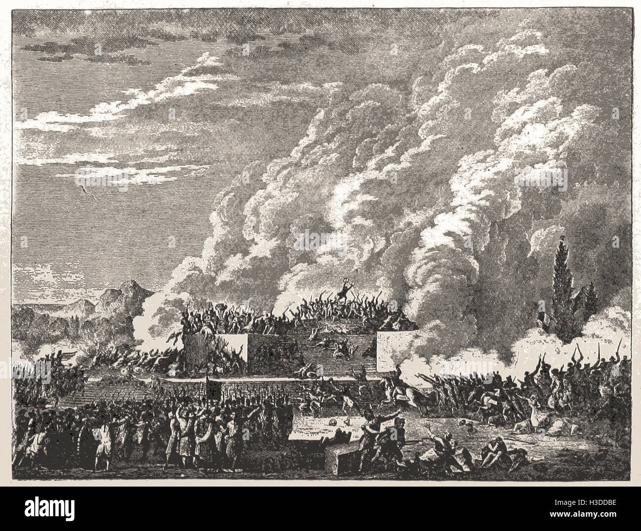 Le massacre DU CHAMP DE MARS, juillet, 1791 Banque D'Images