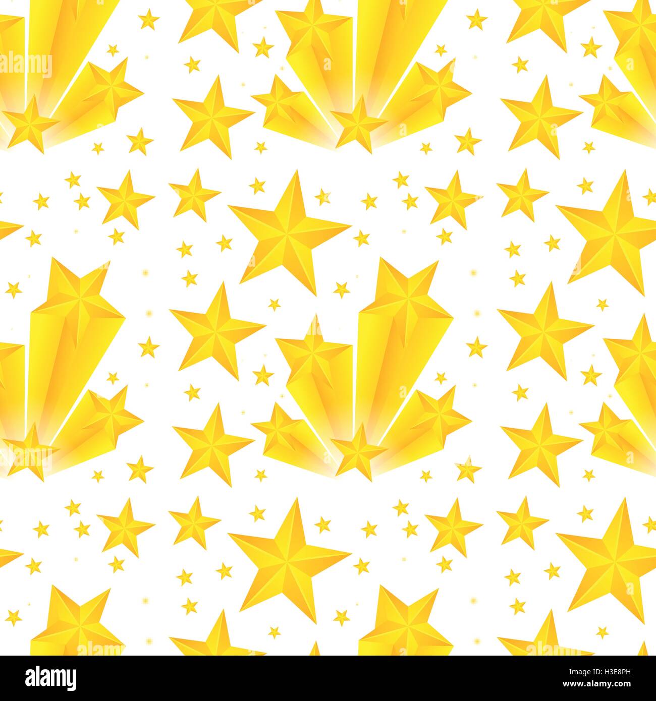 Seamless background design avec étoiles jaunes illustration Illustration de Vecteur