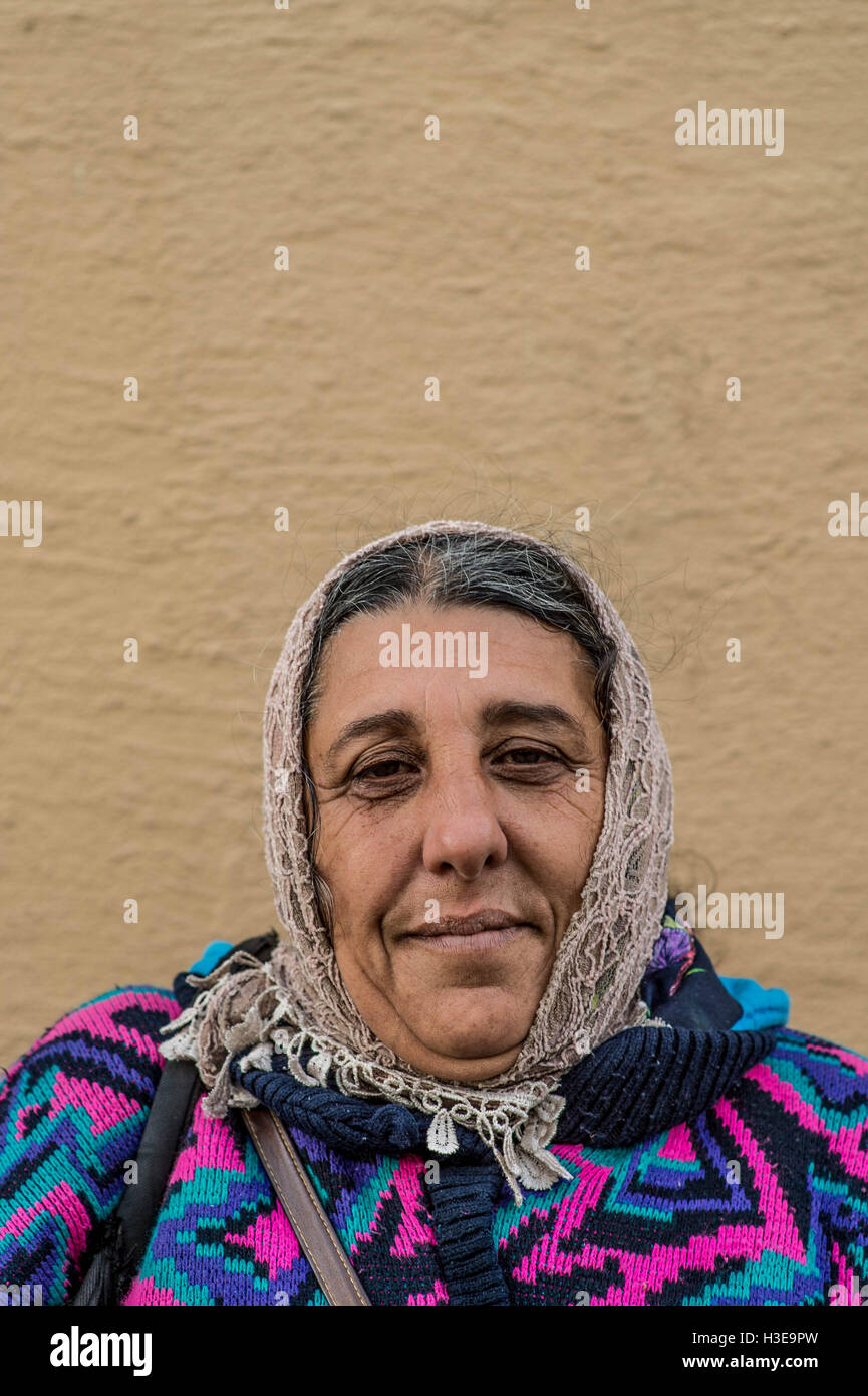 Portrait d'un sans-abri réfugiés immigrants en Norvège Banque D'Images