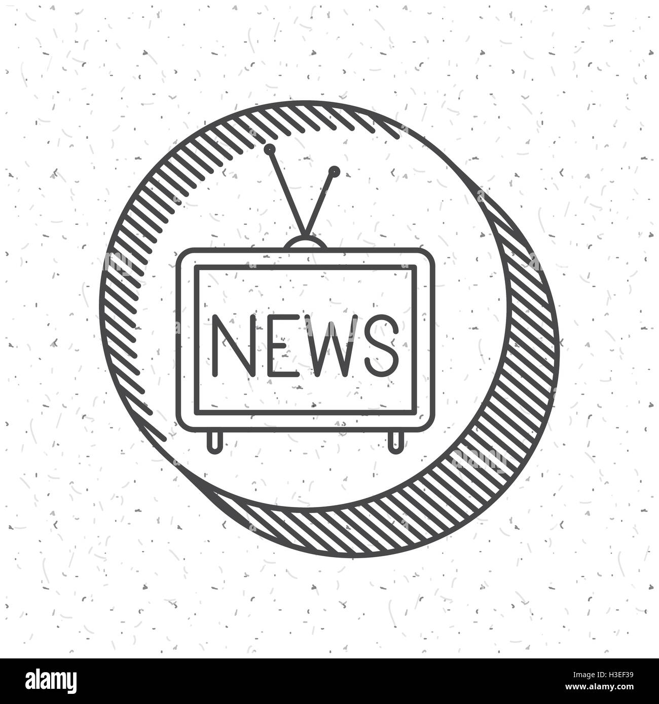 News tv et media design Illustration de Vecteur