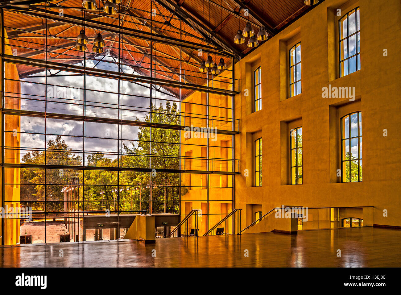 Italie Emilie Romagne Parme Auditorium Paganini Prejected par Renzo Piano Banque D'Images