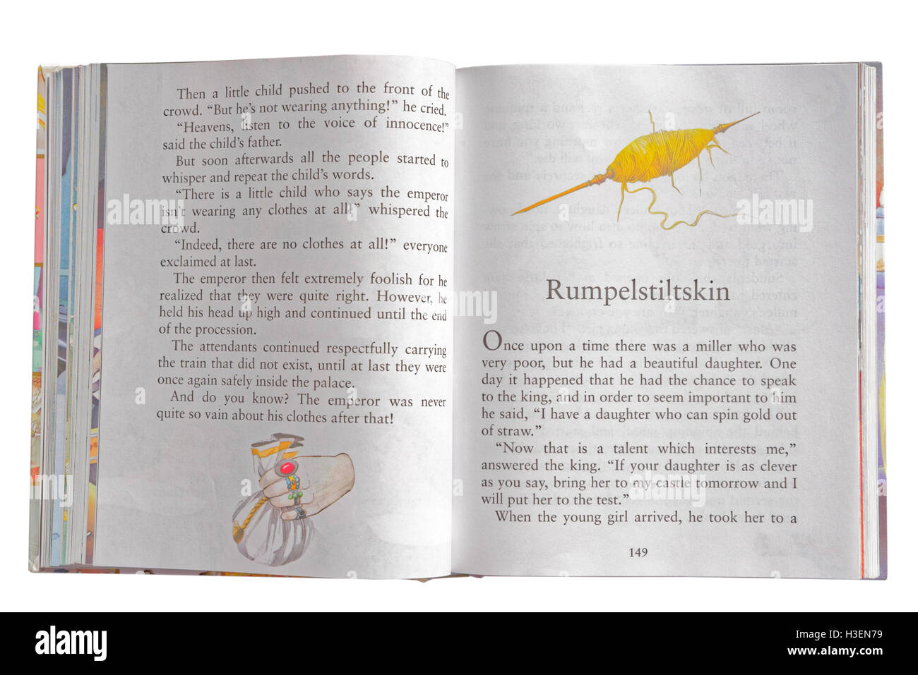 Rumpelstilzchen dans un livre de contes Banque D'Images