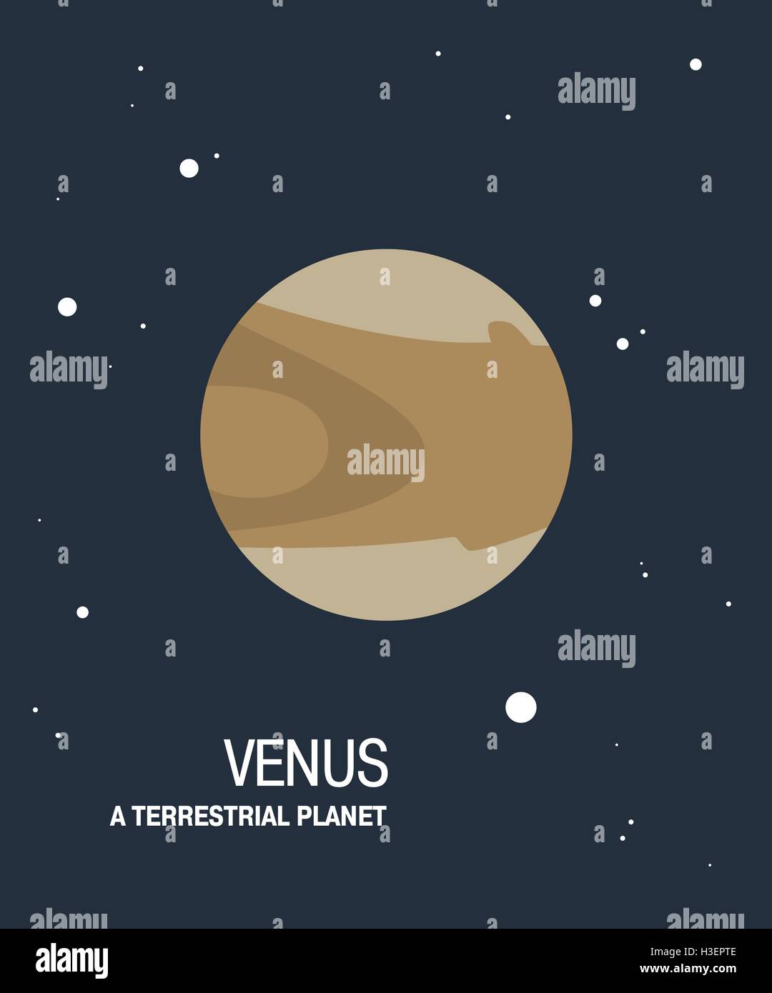 Planète Vénus Illustration de Vecteur