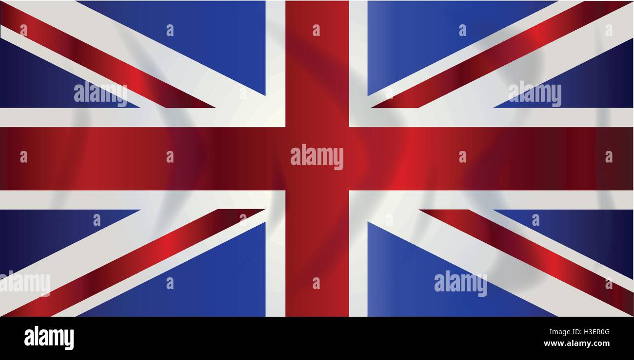 Union Jack flag typique du Royaume-Uni d'Angleterre Ecosse Irlande et Pays de Galles Illustration de Vecteur