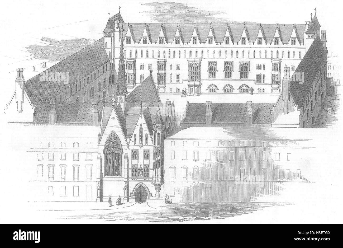 Les écoles de formation de Londres, Victoria, Westminster St 1852. Illustrated London News Banque D'Images
