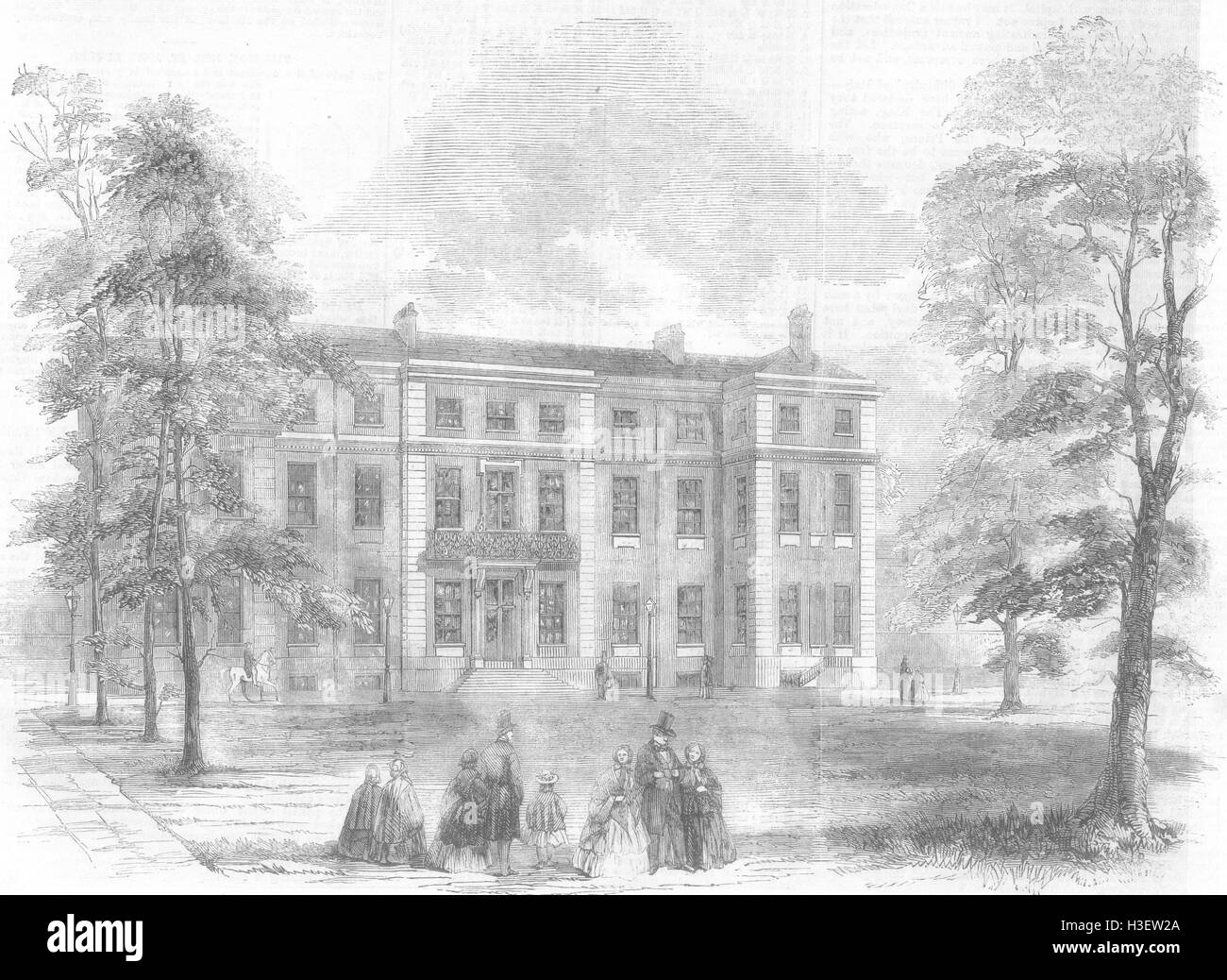 Londres Marlborough House, maison du prince de Galles 1859. Illustrated London News Banque D'Images