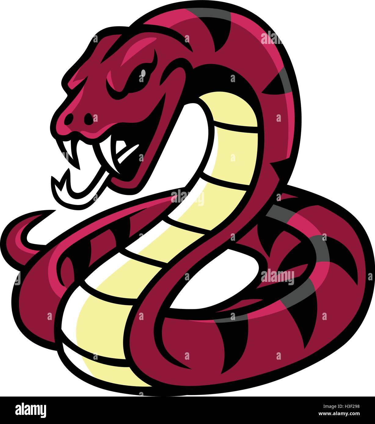 Mascotte serpent Vector Illustration Illustration de Vecteur