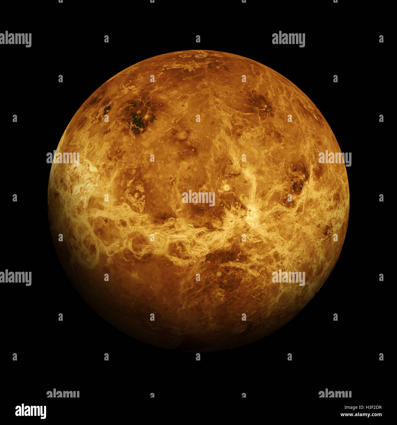 Système solaire - Vénus. Planète isolé sur fond noir. Éléments de cette  image fournie par la NASA Photo Stock - Alamy