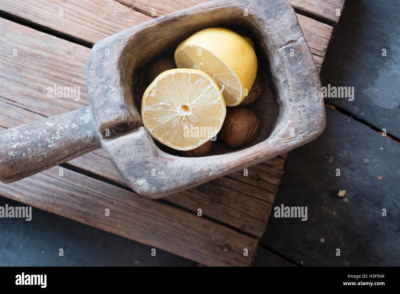 En bonne santé, de délicieux aliments biologiques ou idée, style rétro. Banque D'Images