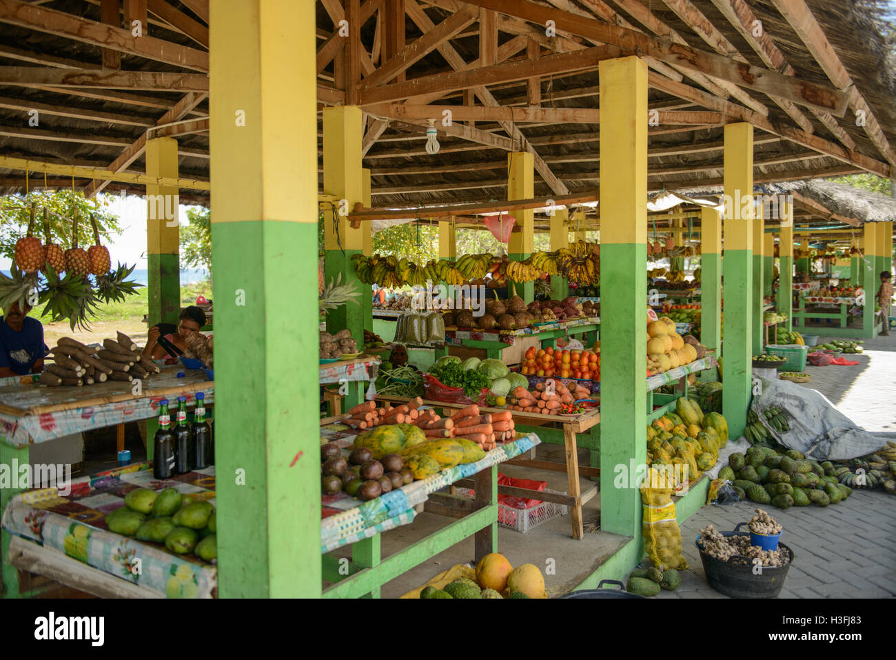 Marché de Fruits et légumes, Dili, Timor Leste Banque D'Images