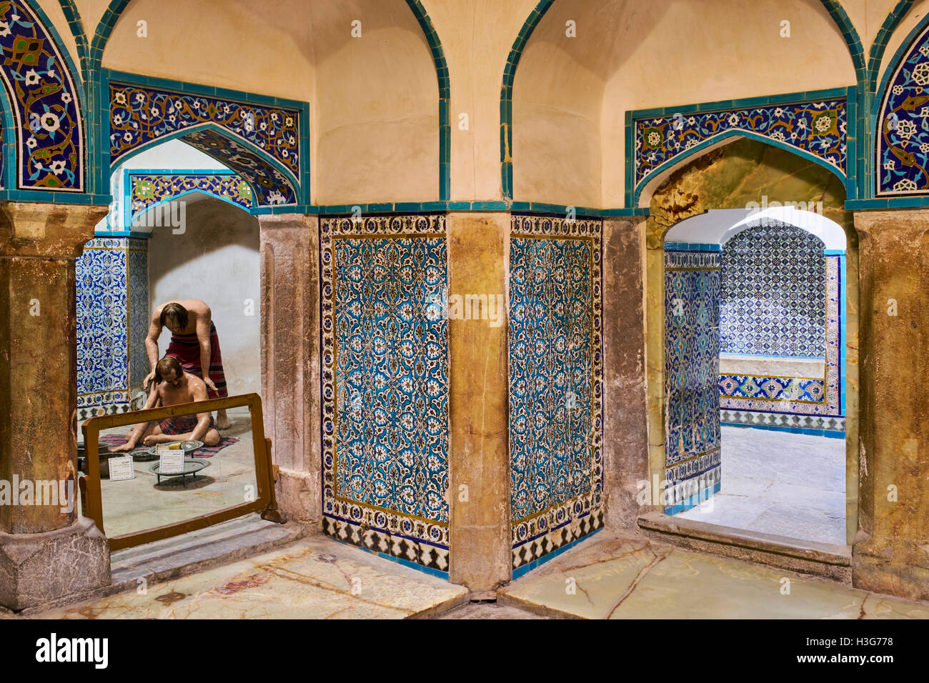 L'Iran, province de Kerman, Kerman, Ganj Ali Khan hammam Banque D'Images