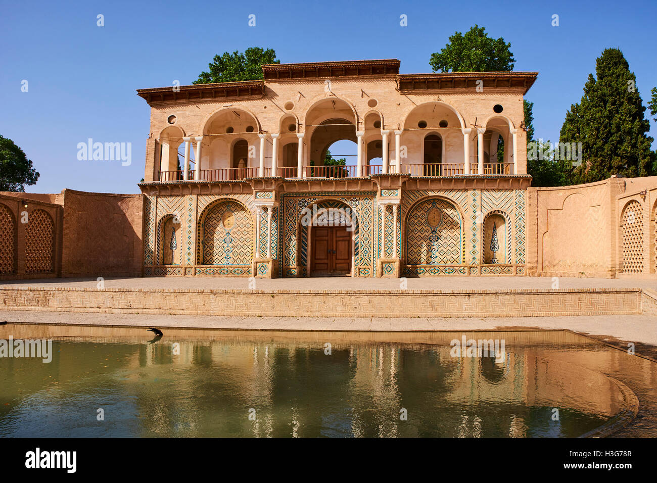 L'Iran, province de Kerman, Shazadeh Jardin Banque D'Images