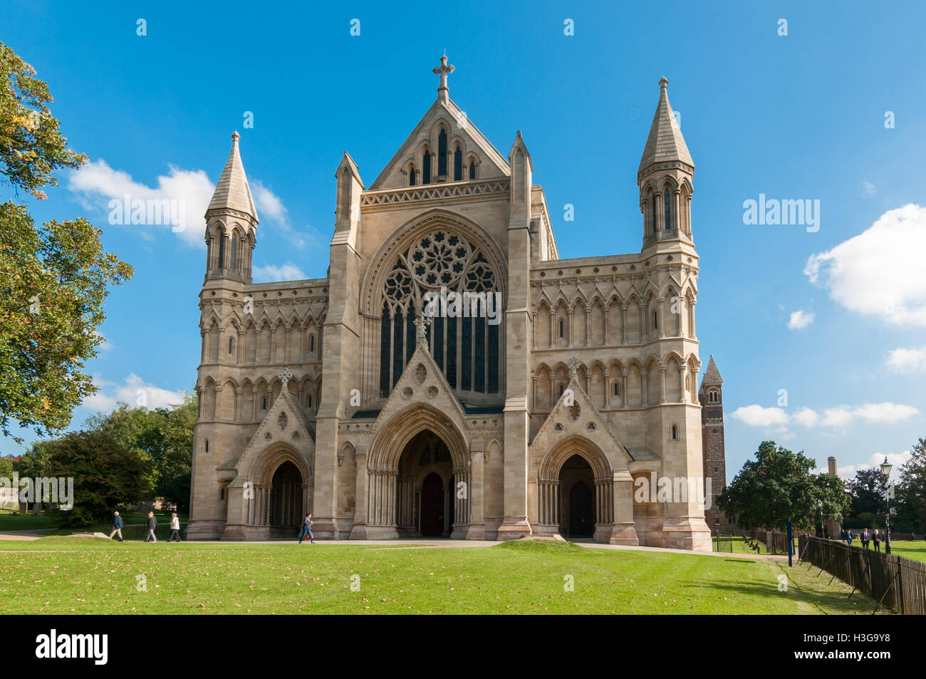 La Cathédrale de St Albans, Royaume-Uni Banque D'Images
