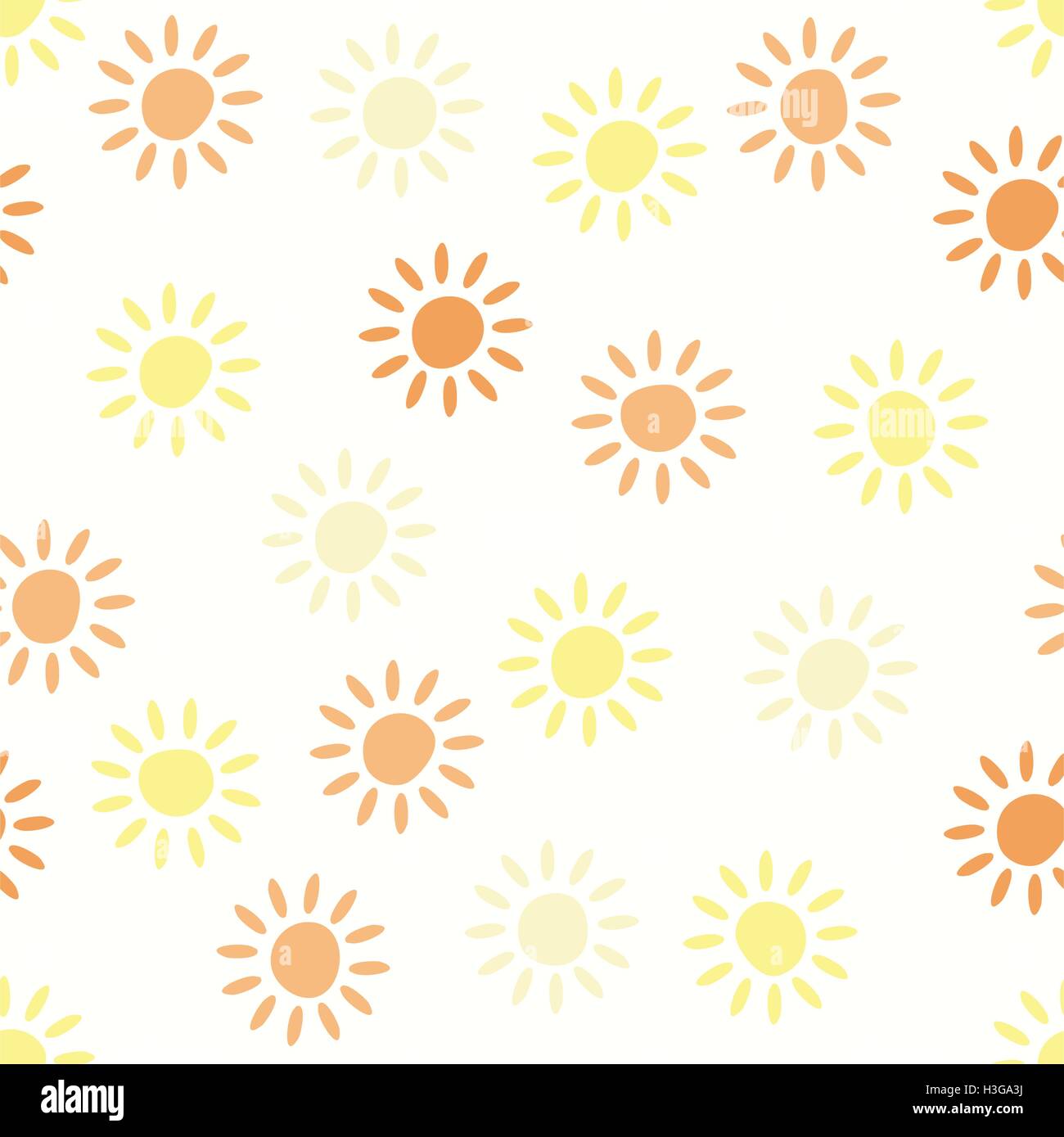 Seamless vector background pattern avec symboles soleil Illustration de Vecteur