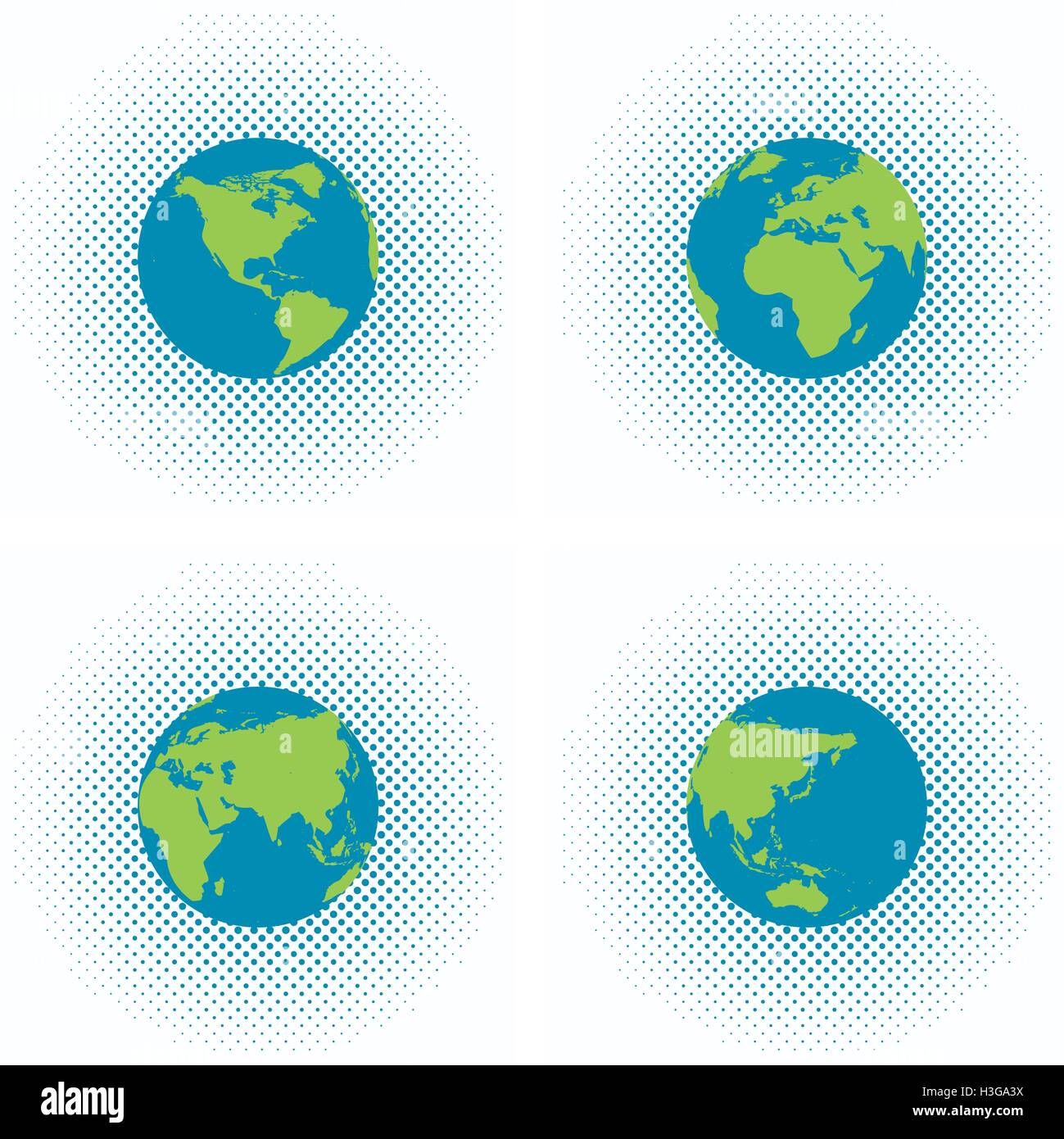 Vector parsemée d'artifices avec terre globe Illustration de Vecteur