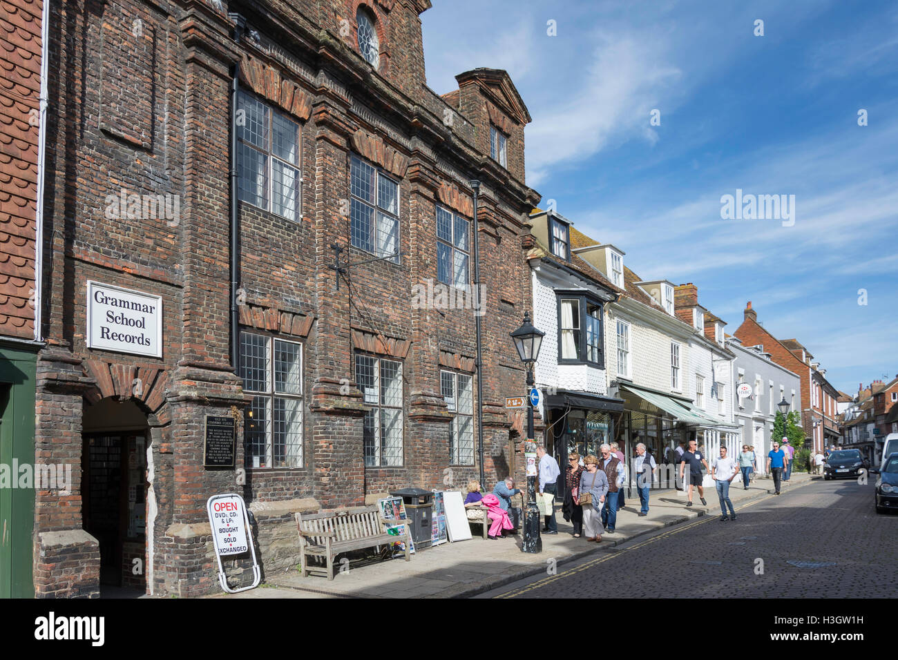 High Street, Rye, East Sussex, Angleterre, Royaume-Uni Banque D'Images