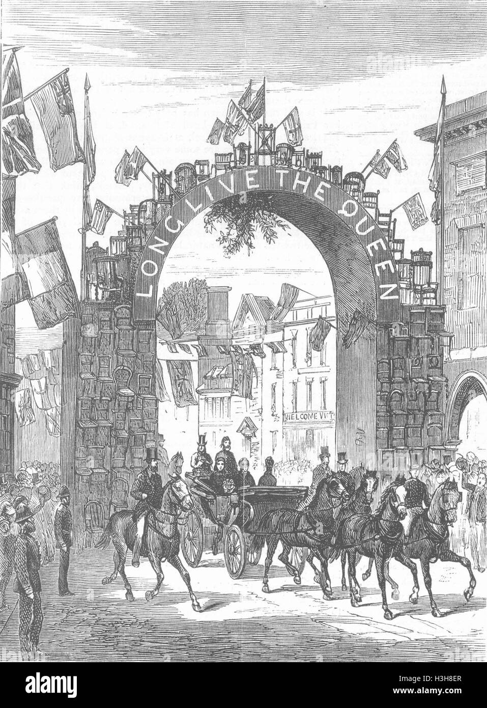 Communes de l'Arc de chaises 1877. Le graphique Banque D'Images