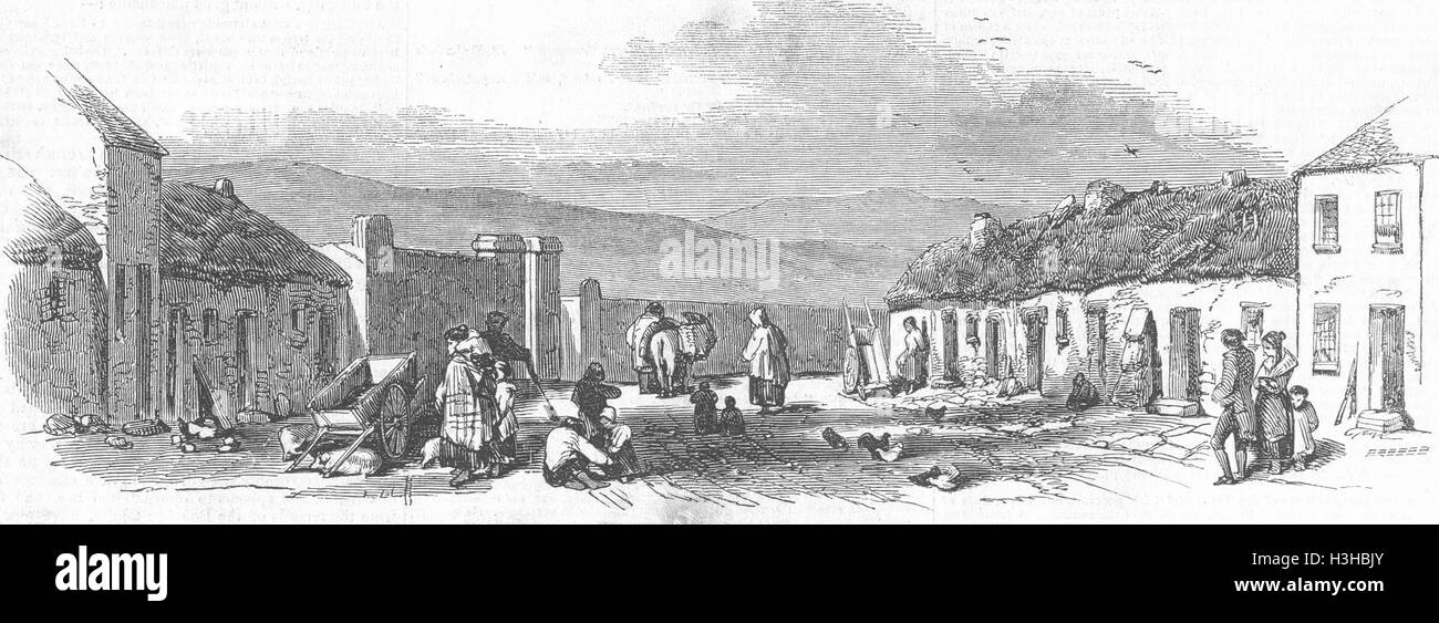 Chapelle de DUNGARVAN Rd, des émeutes de 1846. Illustrated London News Banque D'Images