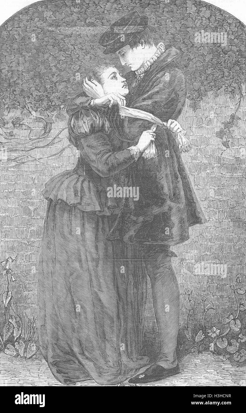 FRANCE Huguenot son refus de porter l'insigne Catholique 1852. Illustrated London News Banque D'Images