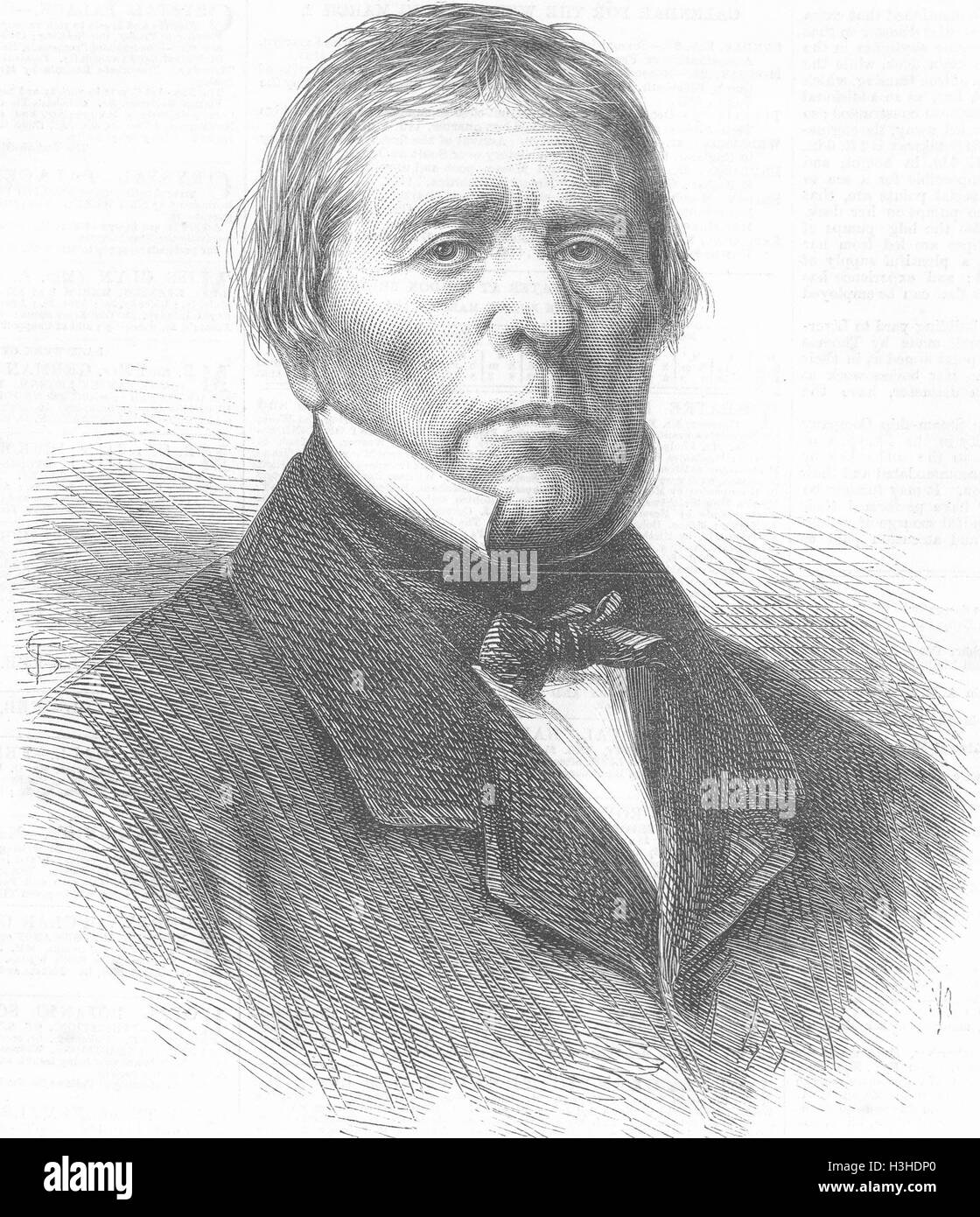 PORTRAITS Ingres, l'artiste de 1867. Illustrated London News Banque D'Images