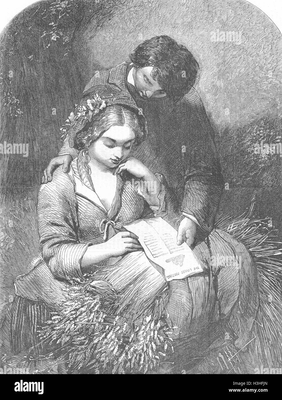 La ballade romantique de 1858. Illustrated London News Banque D'Images