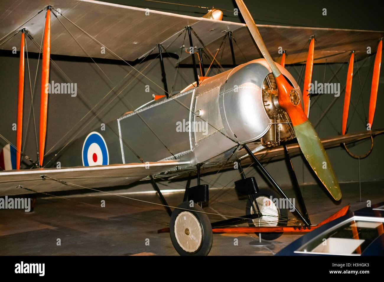 Avion de chasse britannique Avro 504K à partir de la Première Guerre mondiale Banque D'Images