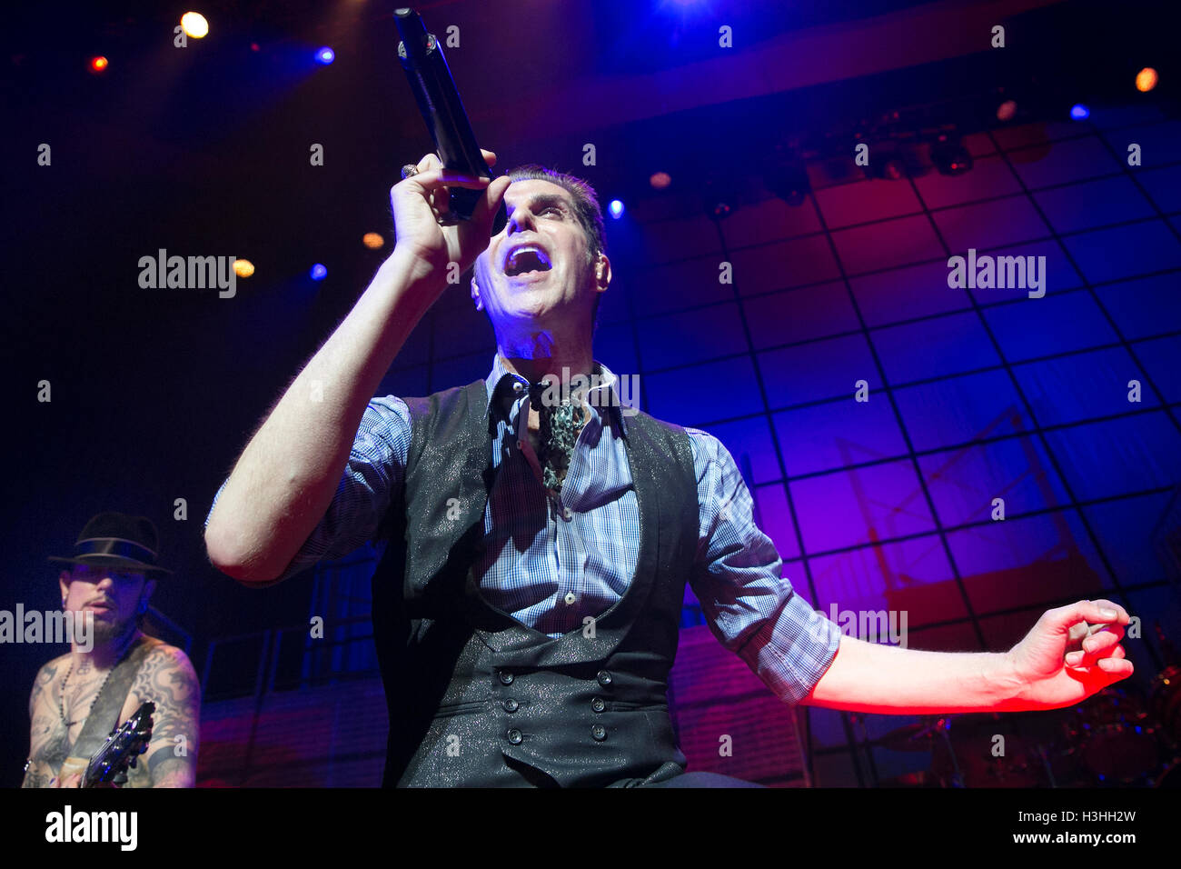 Perry Farrell de Jane's Addiction perfoms à la Loge maçonnique, le 21 septembre 2016 à San Francisco, Californie. Banque D'Images