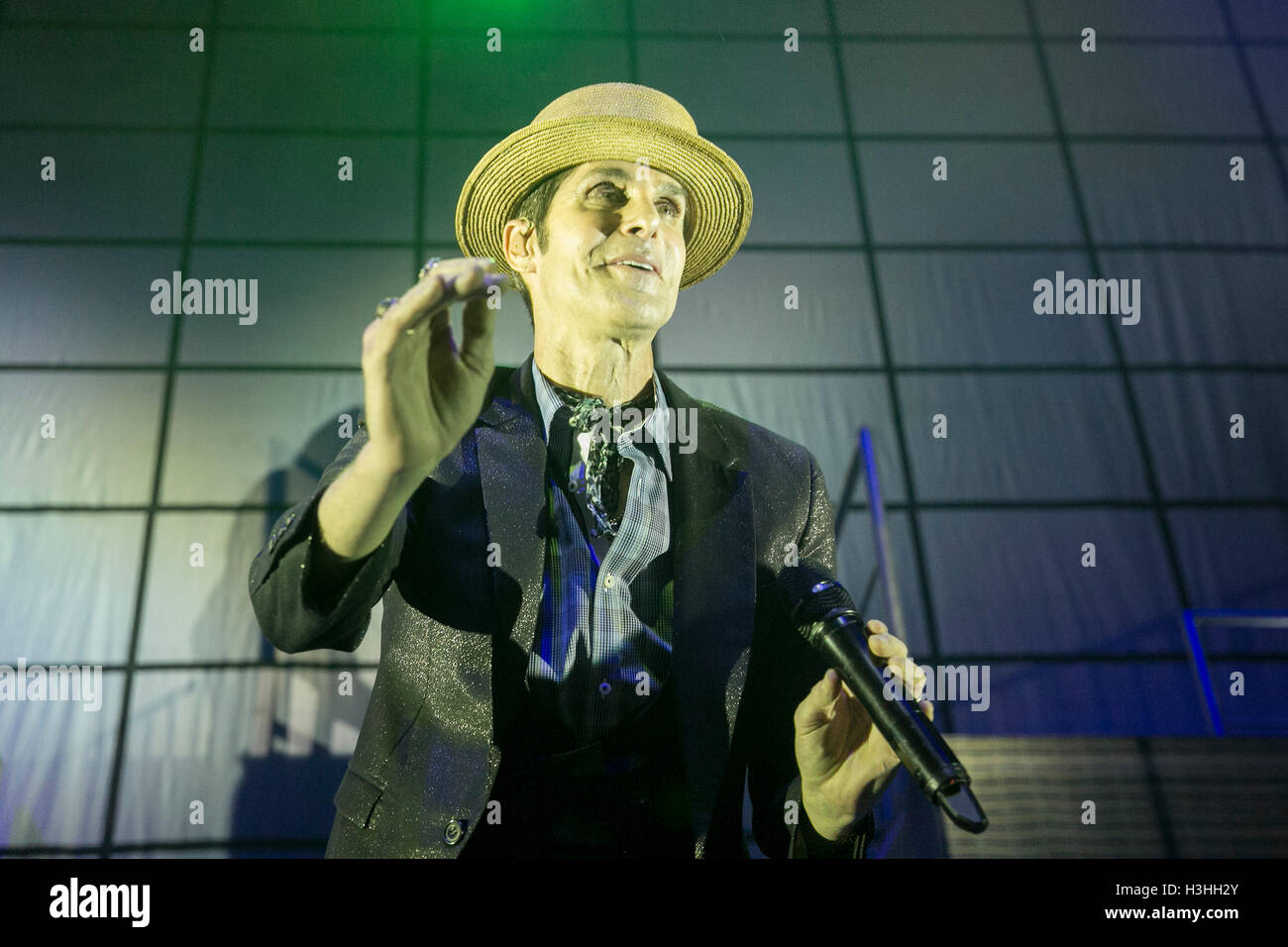 Perry Farrell de Jane's Addiction perfoms à la Loge maçonnique, le 21 septembre 2016 à San Francisco, Californie. Banque D'Images