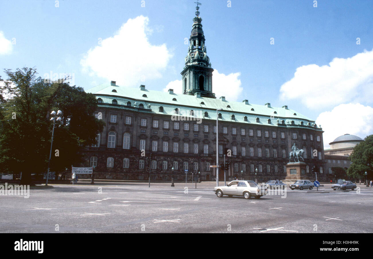 Le bâtiment du parlement CHRISTIANSBORG Copenhagen Banque D'Images