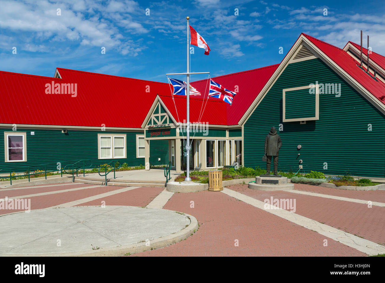 Les propriétés historiques Grenfell St. Anthony, Terre-Neuve et Labrador, Canada. Banque D'Images