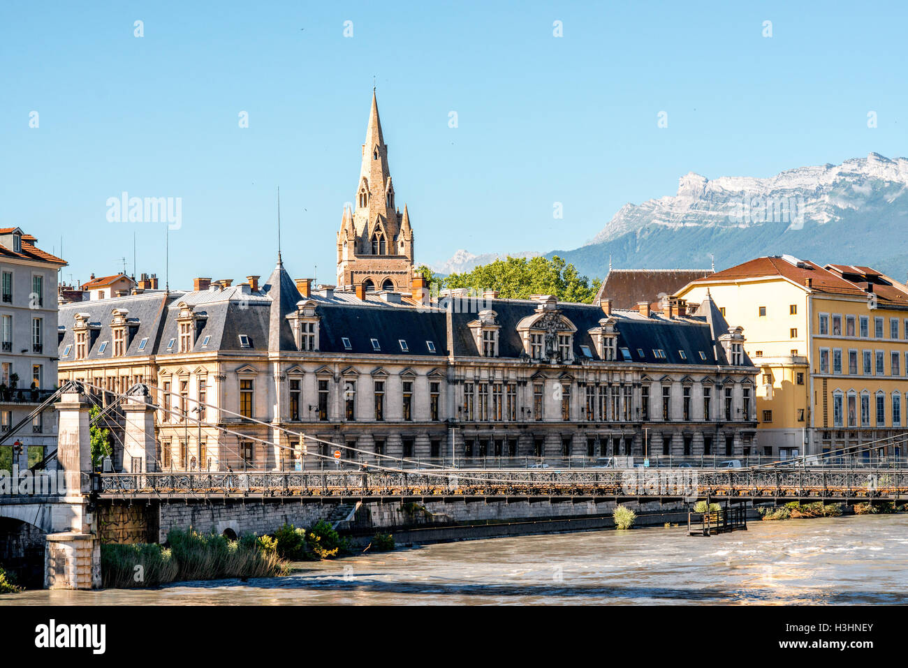 La ville de Grenoble en France Banque D'Images