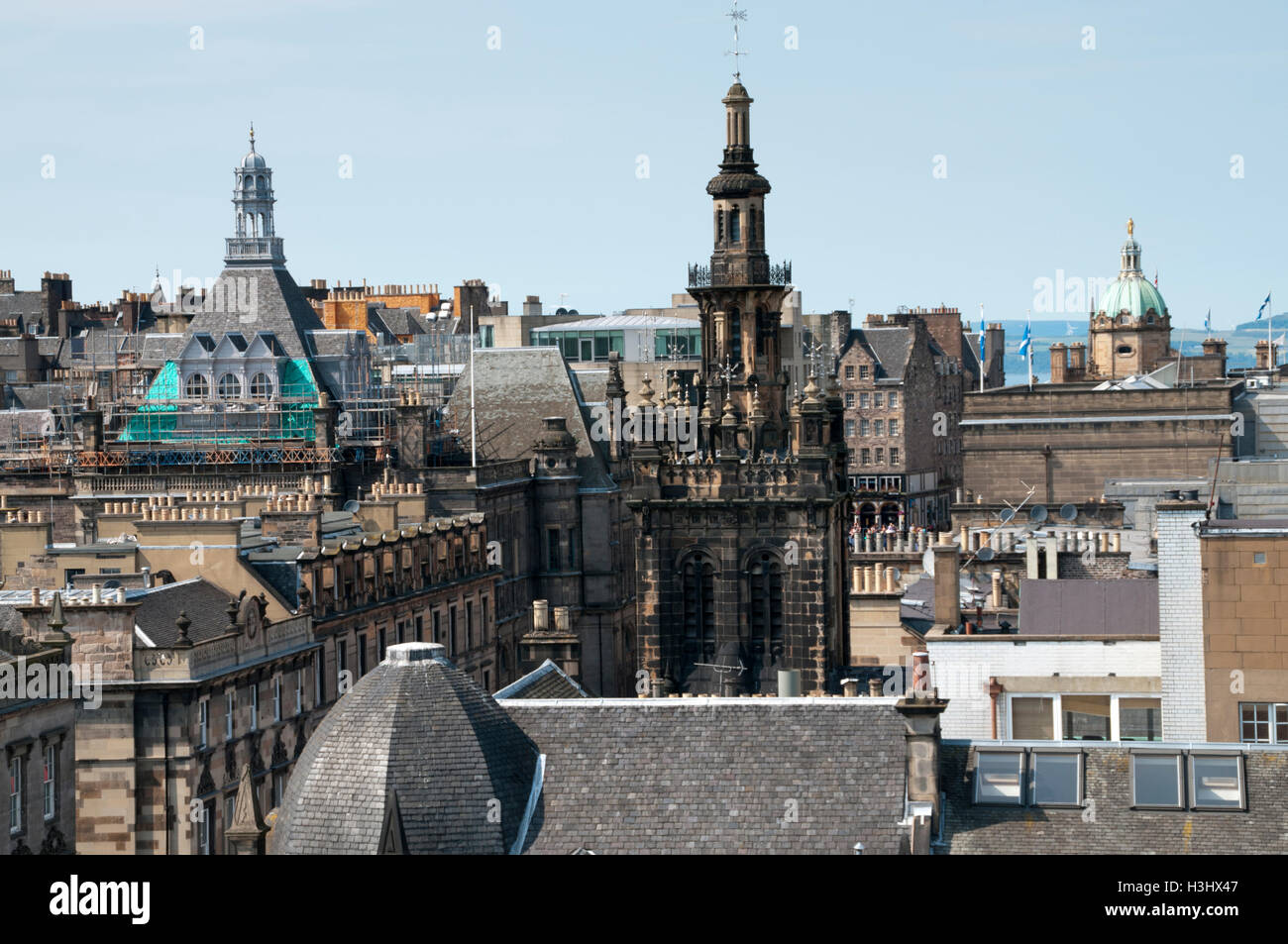 Vue sur le vieux Édimbourg, Écosse - image Banque D'Images