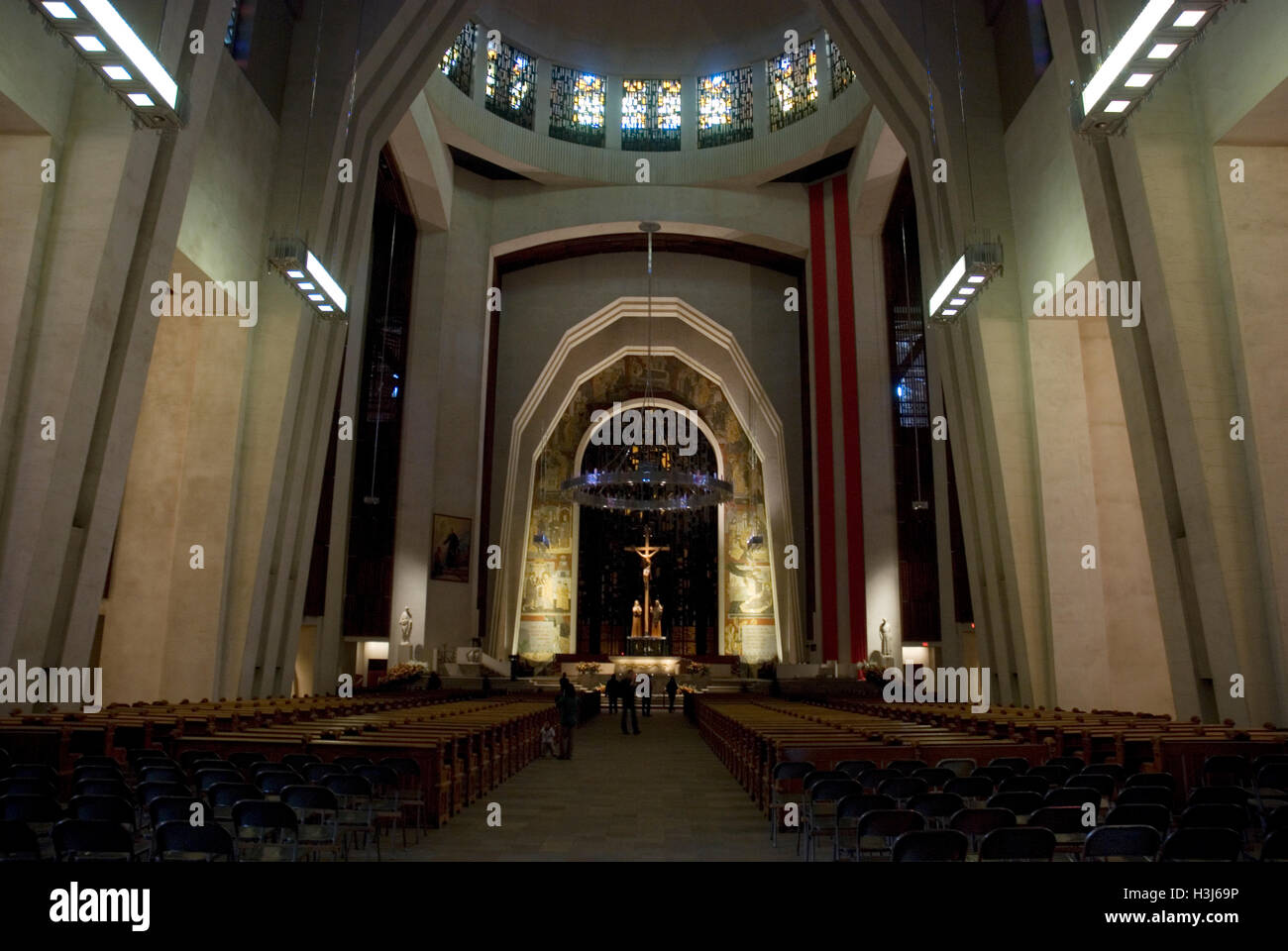 Intérieur de l'Oratoire Saint Joseph à Montréal Banque D'Images