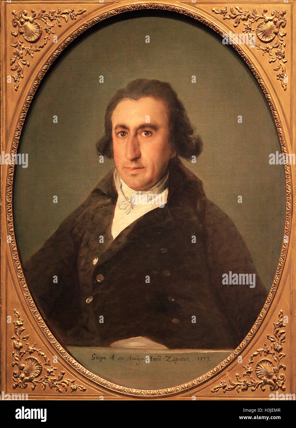 Portrait de Martin Zapater 1797 par Francisco de Goya 1746-1828 Banque D'Images