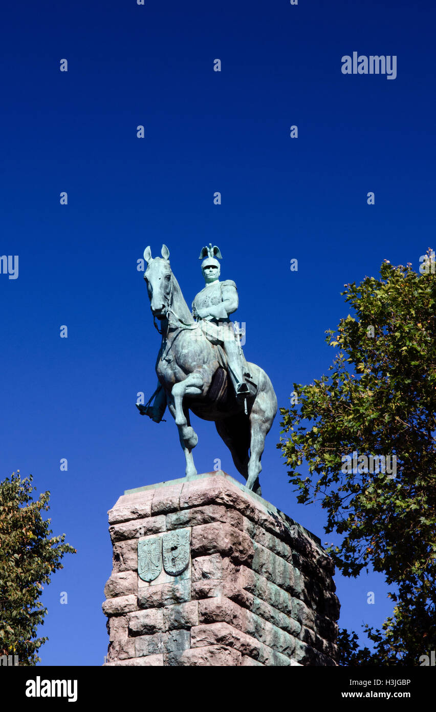 Pont hohenzollern,kaiser Wilhelm II Banque D'Images