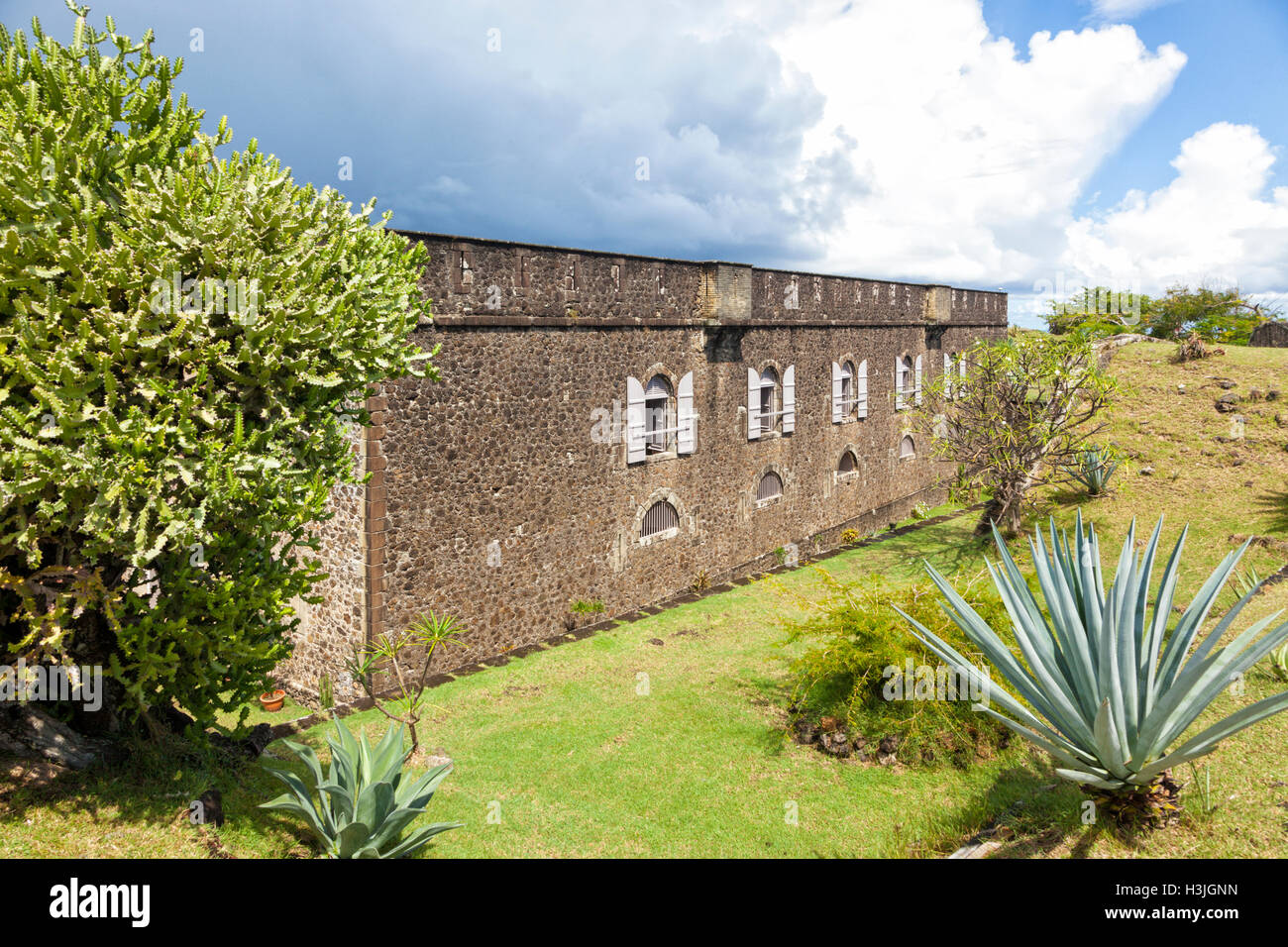 Fort Napoléon à Terre-de-Haut, Les Saintes, l'île de La Guadeloupe Banque D'Images