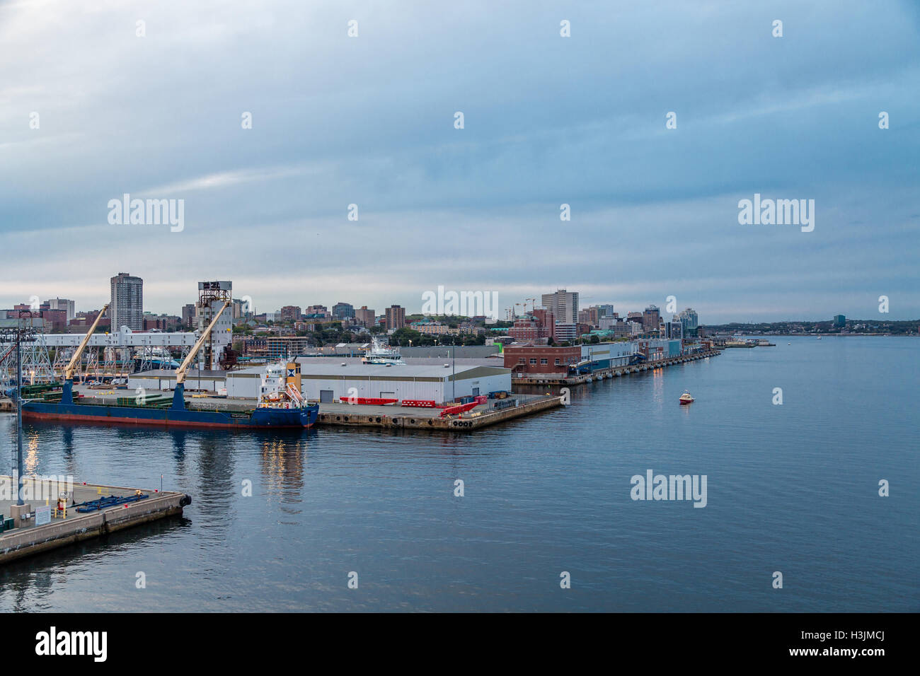 Côte de Halifax (Nouvelle-Écosse) au coucher du soleil Banque D'Images