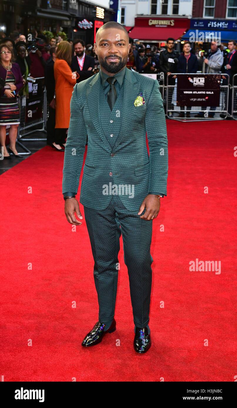 David Oyelowo participant à la 60e BFI London Film Festival de reine de Katwe au cinéma Odeon de Londres. Banque D'Images