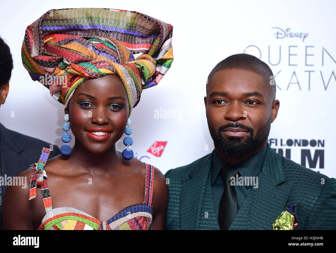 Lupita Nyong'o et David Oyelowo participant à la 60e BFI London Film Festival de reine de Katwe au cinéma Odeon de Londres. Banque D'Images