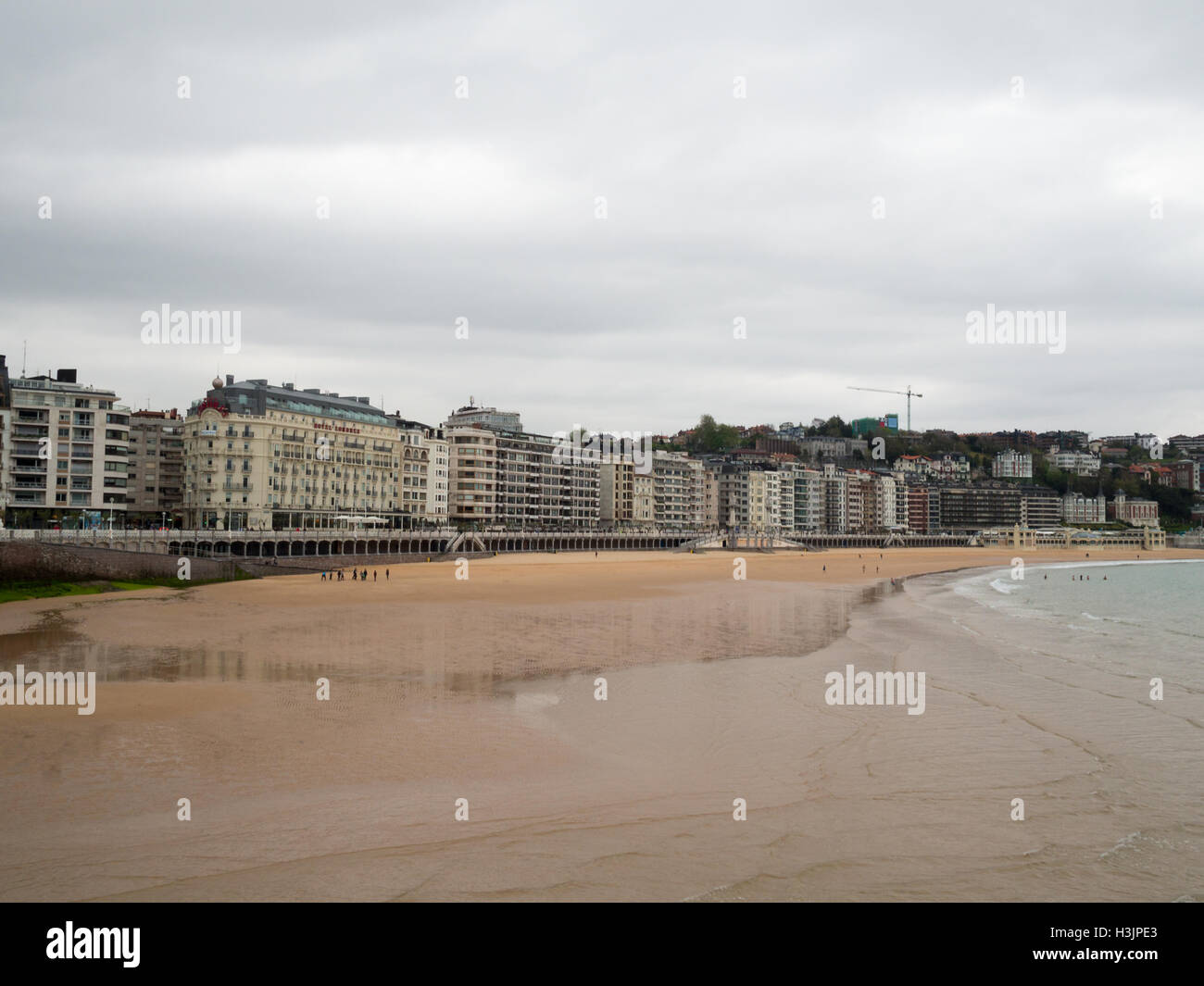 Plage de Biarritz Banque D'Images