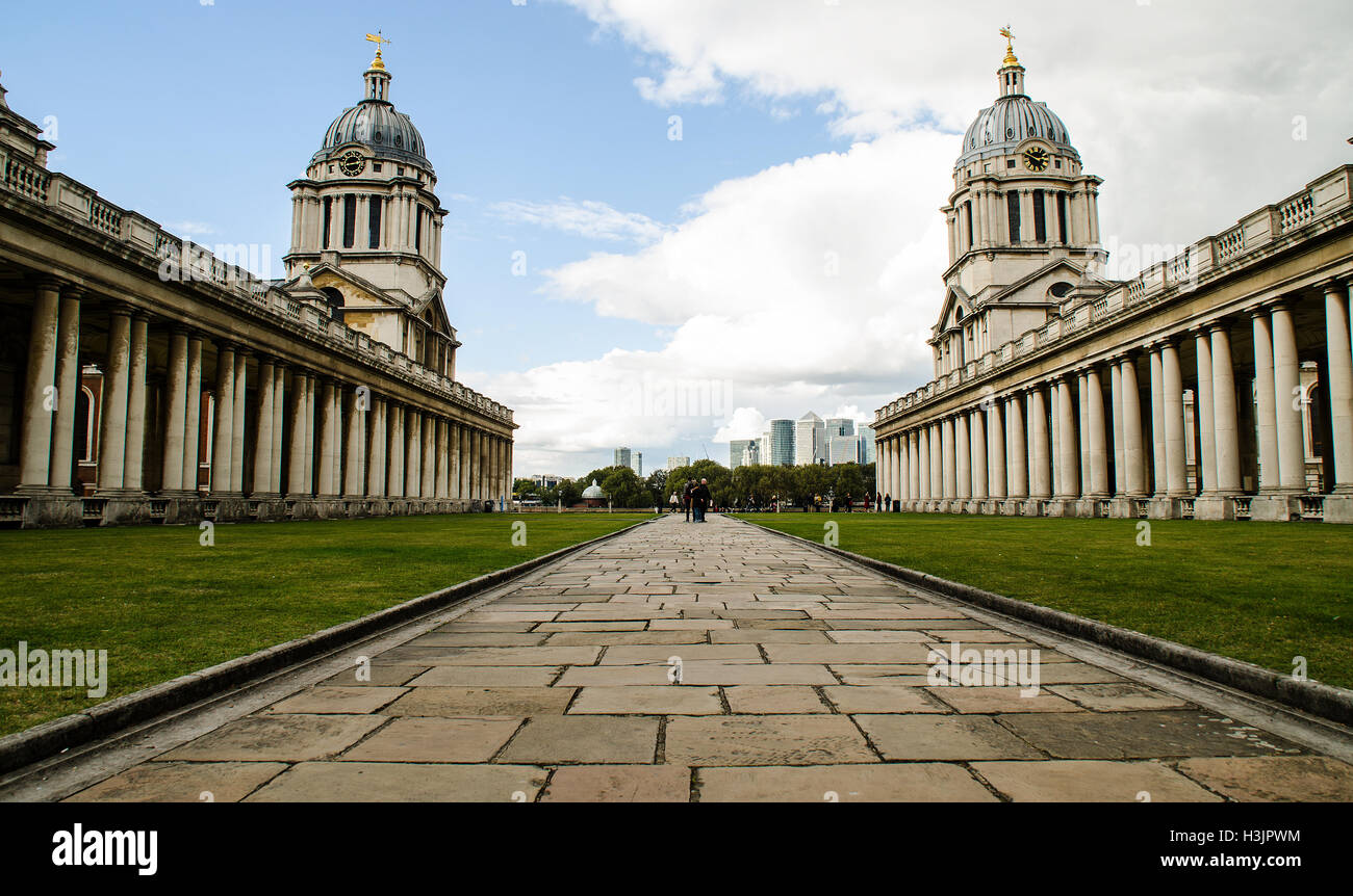 Royal Naval College de Greenwich, Londres Banque D'Images