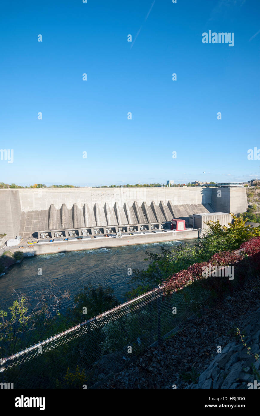Robert Moses Niagara Power Plant in Lewiston, New York USA Banque D'Images