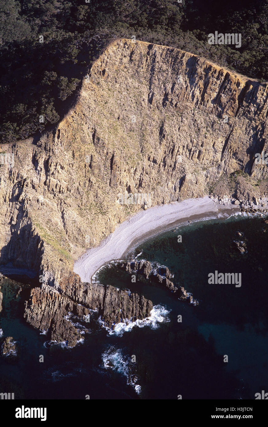 Photo aérienne de la côte nord de l'île Kangourou, Banque D'Images