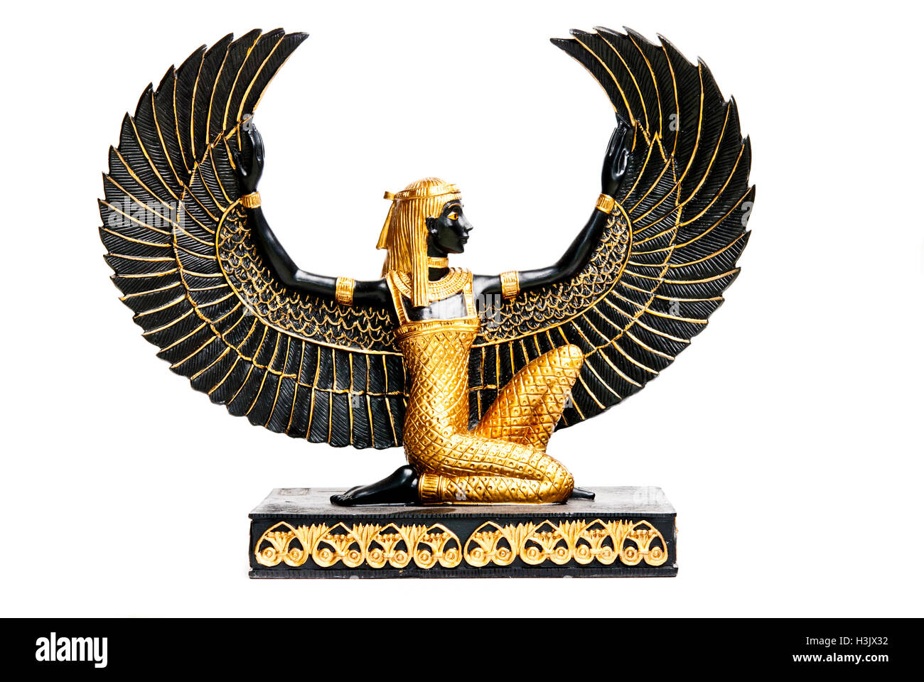 Maat ou Isis déesse égyptienne antique - decoration replica Banque D'Images