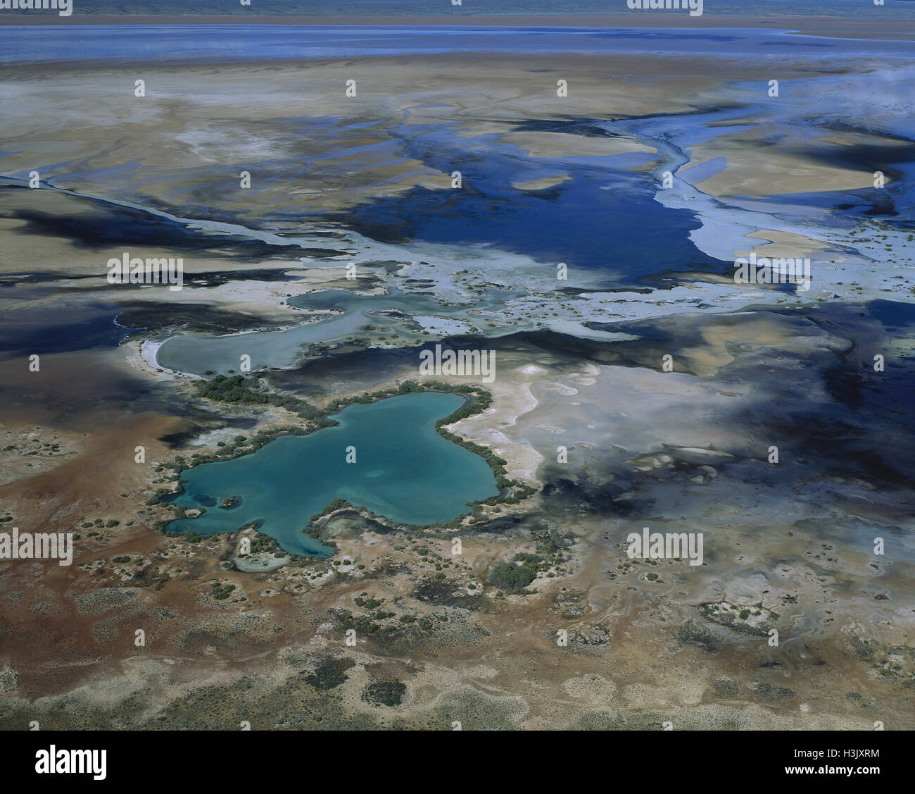 Lake MacLeod, salt lake, Banque D'Images