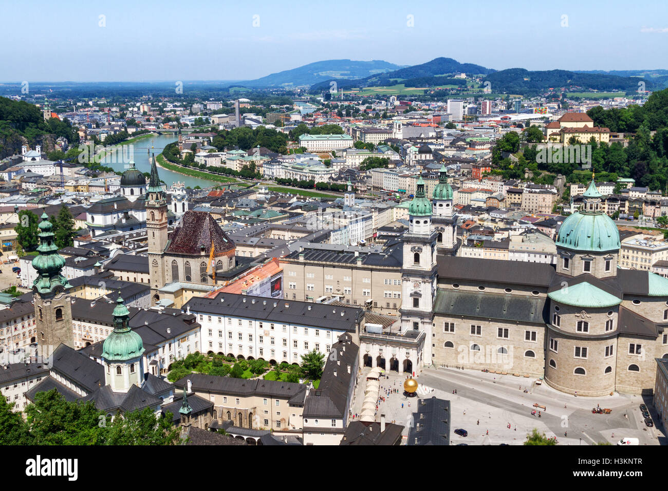 Voir l'historique de la ville de Salzbourg Banque D'Images
