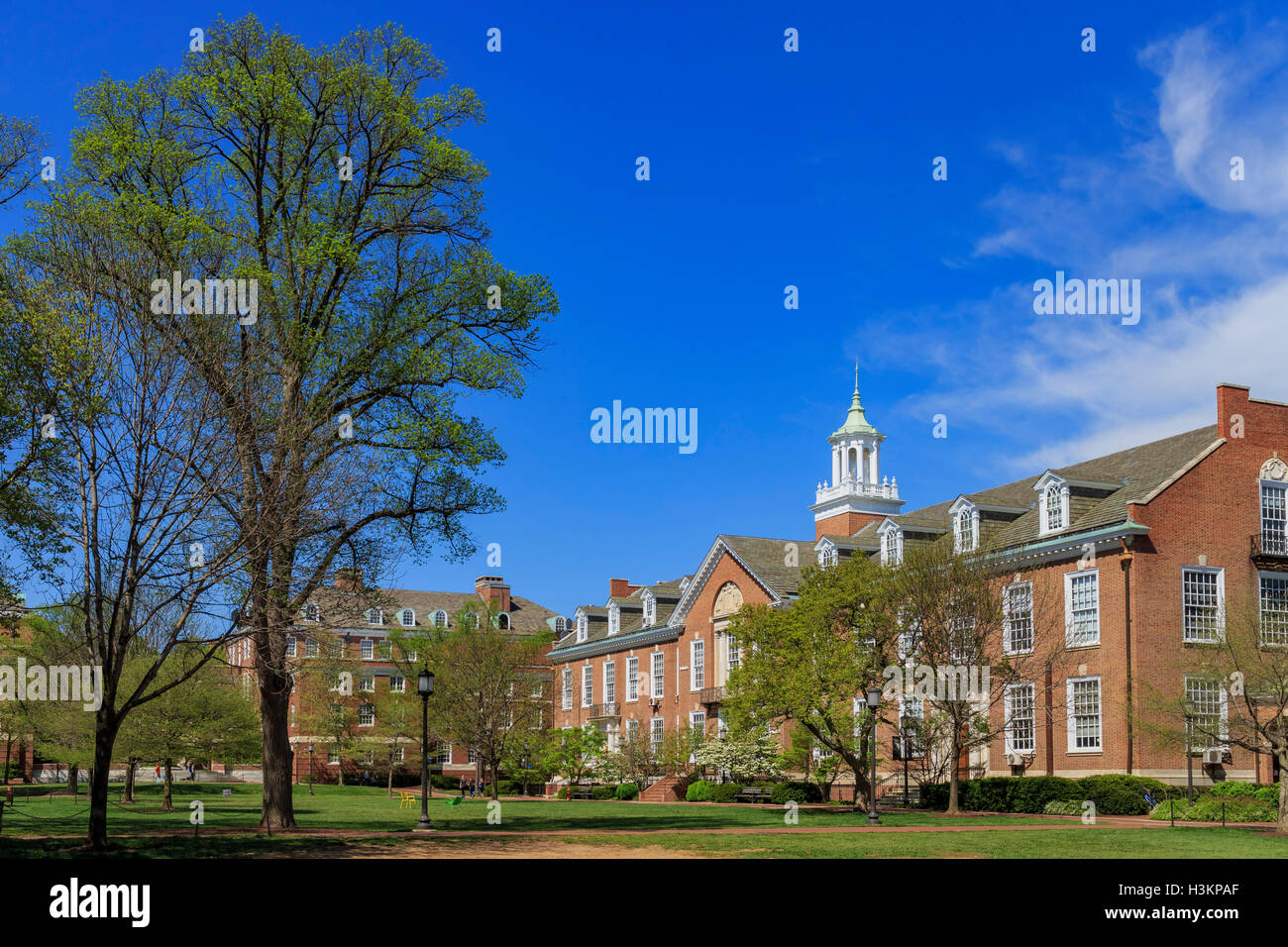 La célèbre Université Johns Hopkins dans le beau Baltimore, États-Unis Banque D'Images