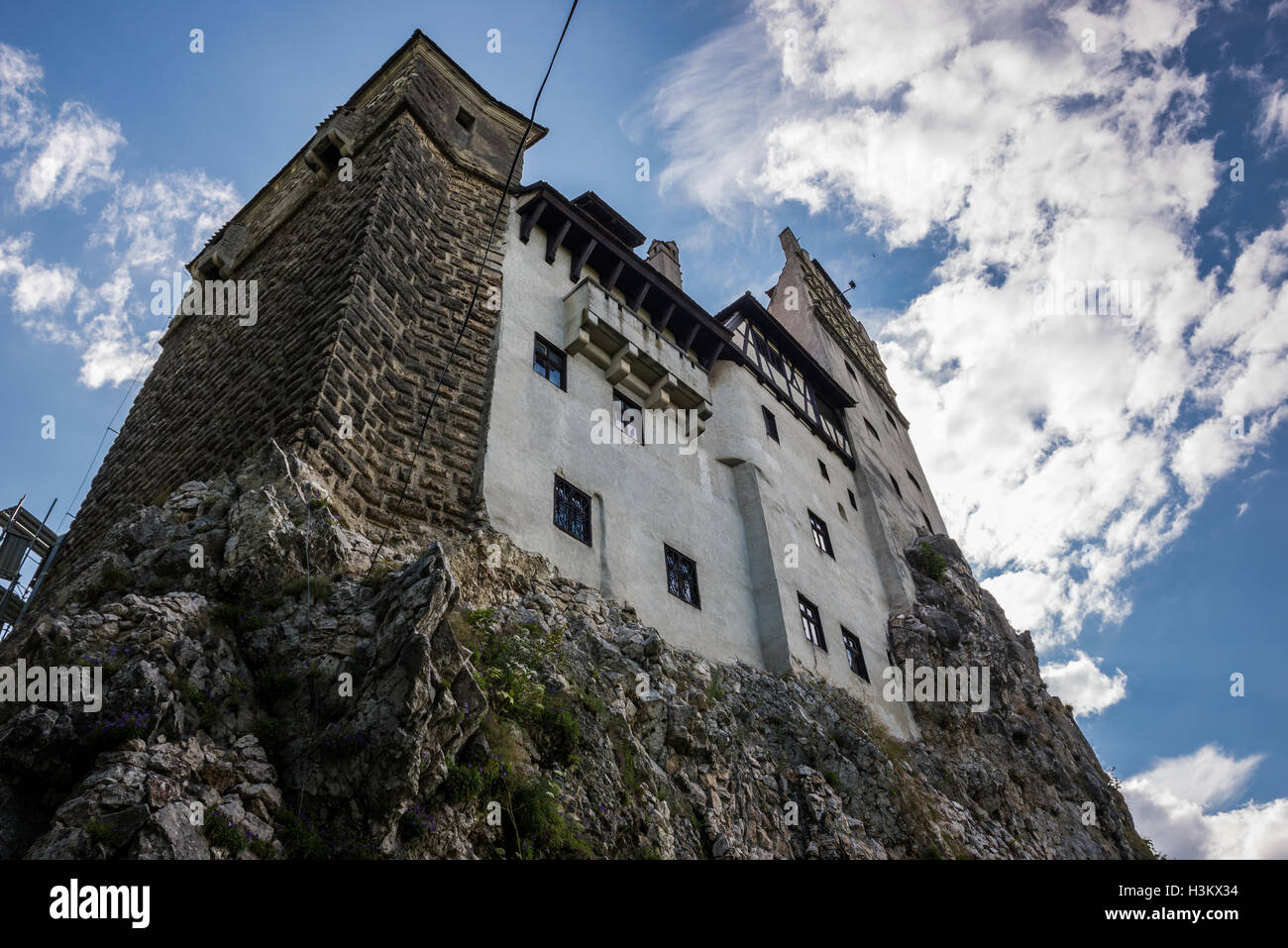 Le Château de Bran près de Bran, Roumanie, communément appelé "château de Dracula", accueil de personnage de Bram Stoker's Dracula" "roman Banque D'Images