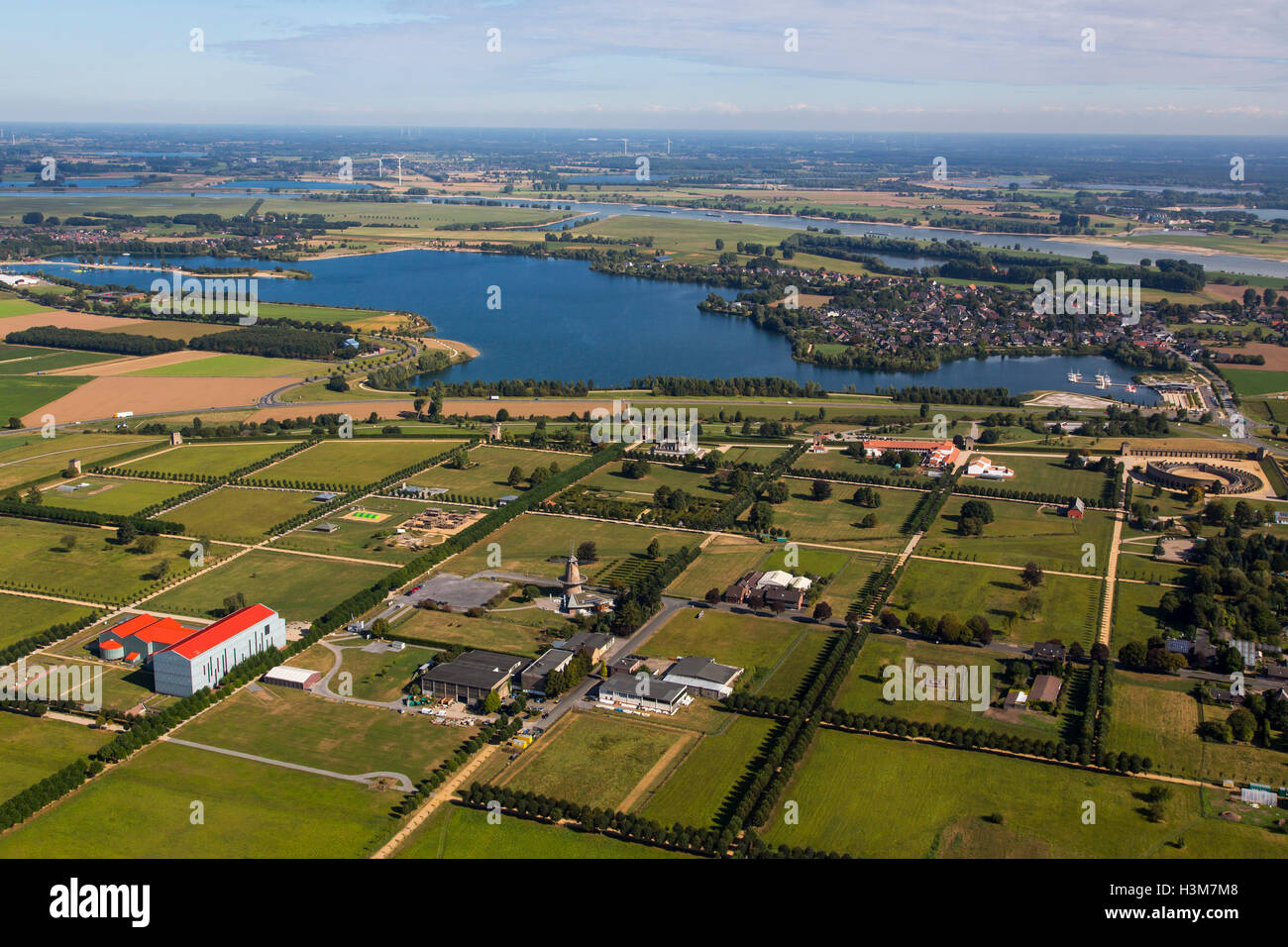 La ville de Xanten, dans la région du Bas Rhin, l'Allemagne, parc archéologique, une ancienne colonie romaine, aujourd'hui un musée vivant, Banque D'Images